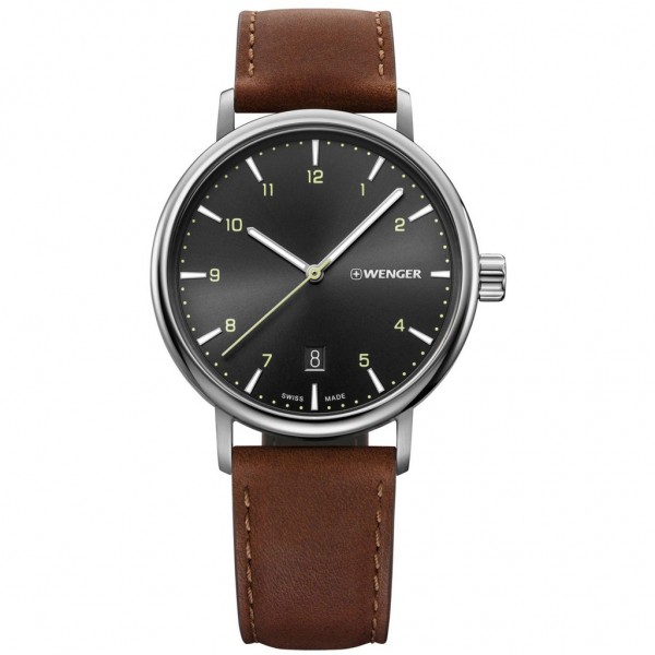 WENGER Urban 01.1731.115 Brown Leather Strap