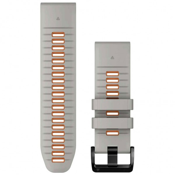 GARMIN Watch Bands QuickFit 26mm Fog Gray/Ember Orange Silicone Band 010-13281-02