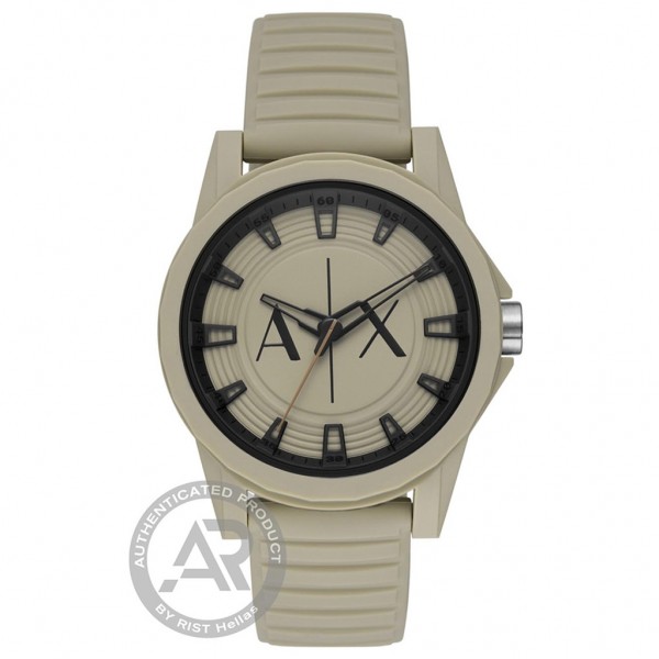 ARMANI EXCHANGE Outerbanks AX2528 Beige Silicone Strap