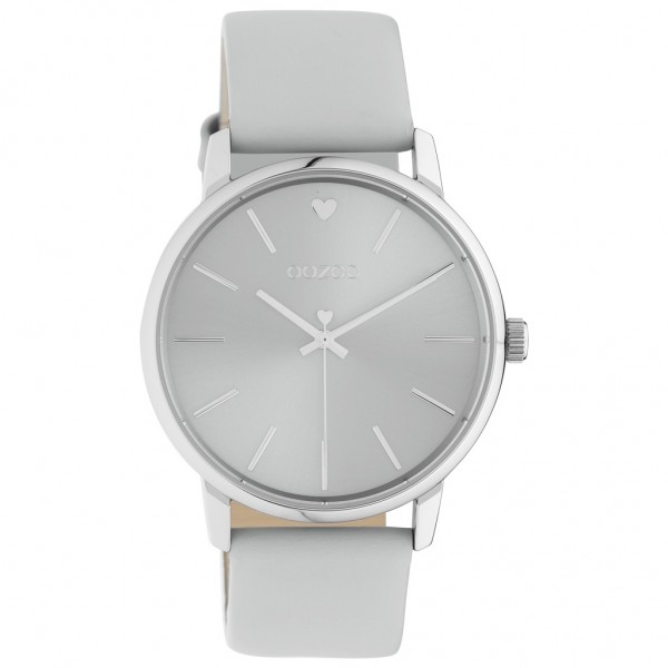 OOZOO Timepieces C10928 Grey Leather Strap