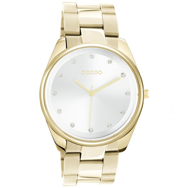 OOZOO Timepieces C10962 Crystals Gold Stainless Steel Bracelet