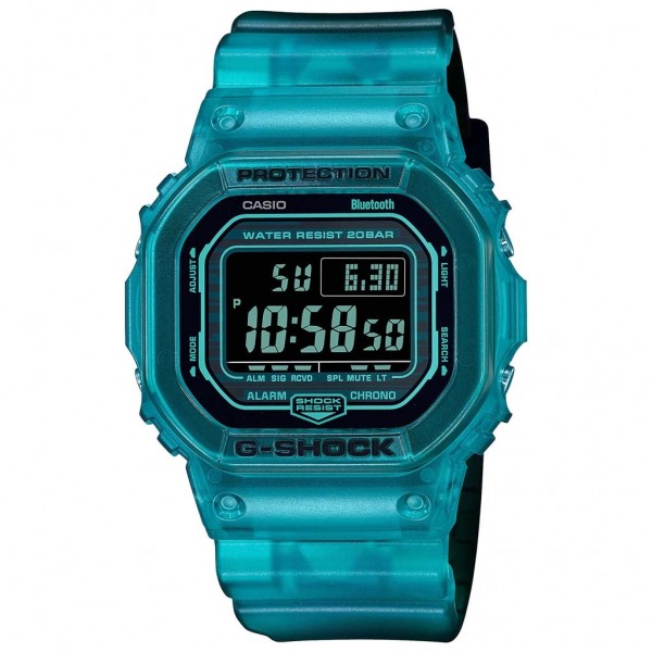 CASIO G-Shock DW-B5600G-2ER Smartwatch Blue Rubber Strap