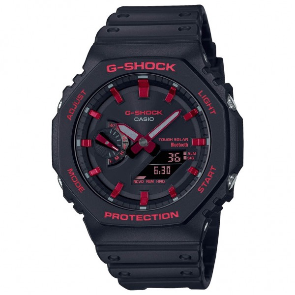 CASIO G-Shock Ignite Red GA-B2100BNR-1AER Solar Black Rubber Strap Limited Edition