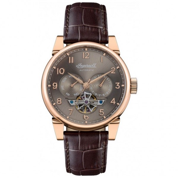 INGERSOLL The Swing Automatic I12701 Brown Leather Strap