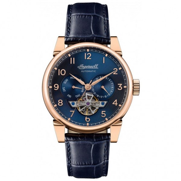 INGERSOLL The Swing Automatic I12702 Blue Leather Strap