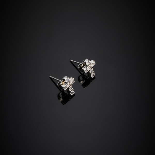 CHIARA FERRAGNI Earring Croci Crystals | Silver Metal J19AWC06