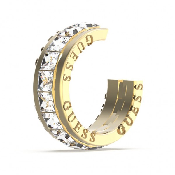GUESS Earring Crazy Zircons | Gold Stainless Steel JUBE03293JWYGT/U