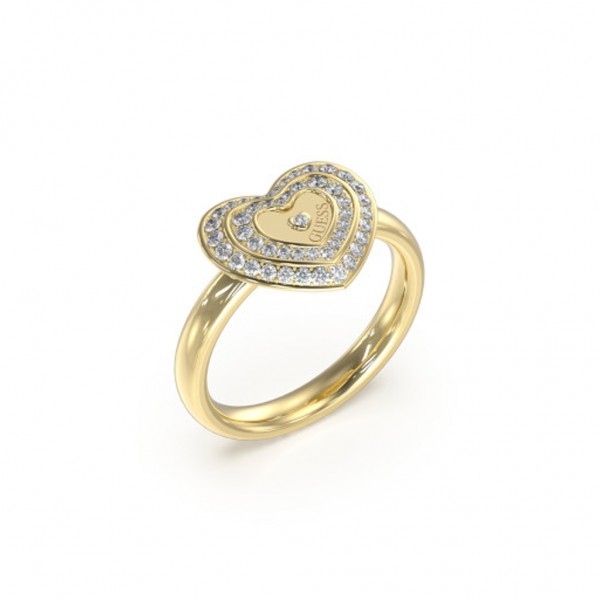 GUESS Ring Amami Zircons | Gold Stainless Steel JUBR04034JWYG54