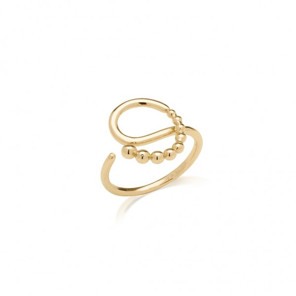 JCOU The Dots Ring Silver 925° Gold Plated 14K JW900G0-02