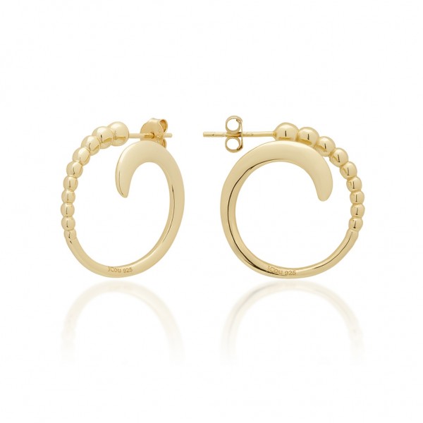 JCOU The Dots Earring Silver 925° Gold Plated 14K JW900G4-05