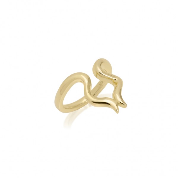 JCOU Like the Wind Ring Silver 925° Gold Plated 14K JW907G0-02
