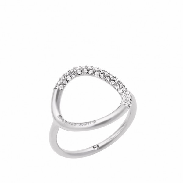 MICHAEL KORS Ring Brilliance Zircons | Silver Stainless Steel MKJ5858040-9