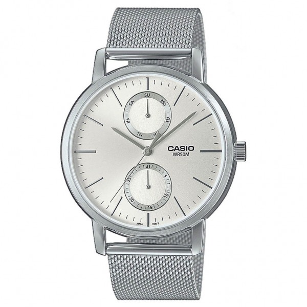 CASIO Collection MTP-B310M-7AVEF Silver Stainless Steel Bracelet