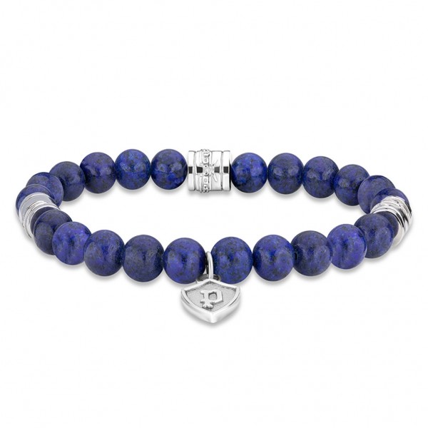 POLICE Bracelet Talisman Crest Beads | Silver Stainless Steel PEAGB2120115