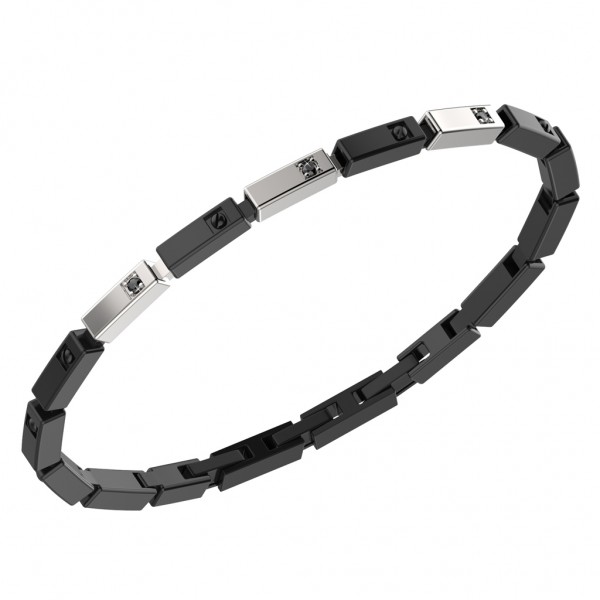 BIKKEMBERGS Bracelet | Diamonds Two Tone Stainless Steel PERB01WB