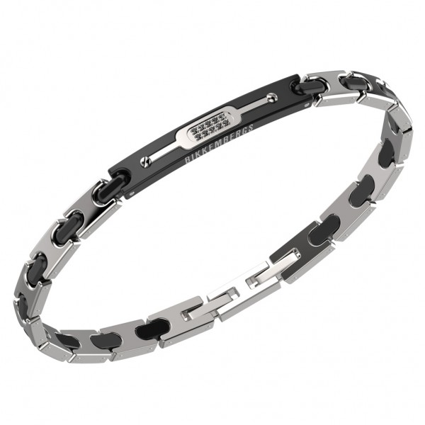 BIKKEMBERGS Bracelet | Diamonds Two Tone Stainless Steel PERB03WB