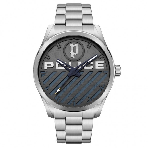 POLICE Grille PEWJG2121404 Silver Stainless Steel Bracelet