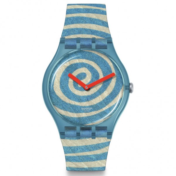 SWATCH Bourgeois Spirals SUOZ364 Two Tone Silicone Strap