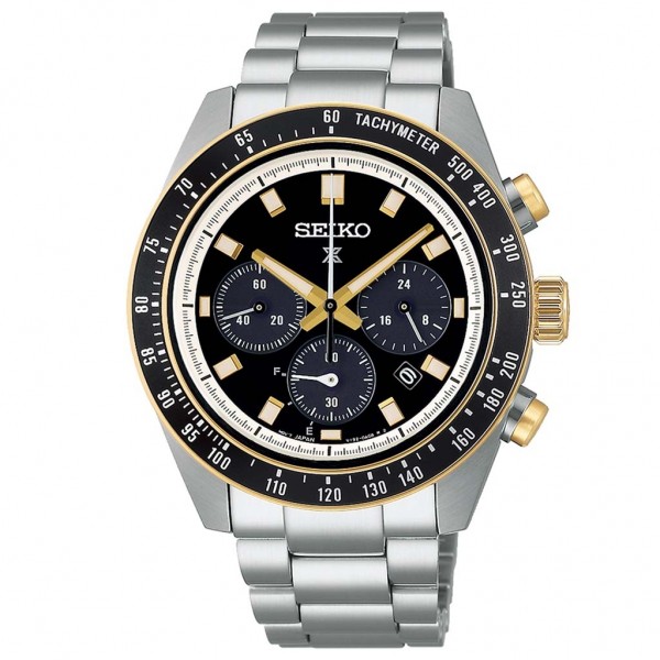 SEIKO Prospex 'Circuit Race' Speedtimer Solar Chrono SSC941P1 Silver Stainless Steel Bracelet