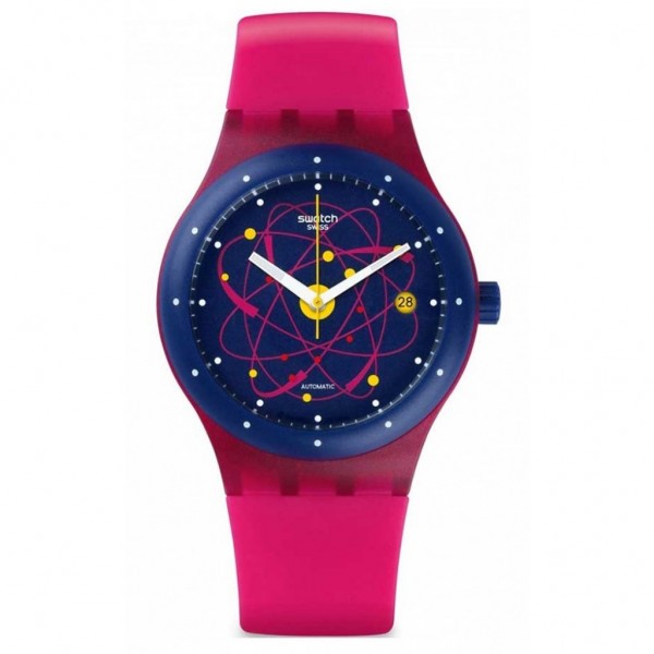 SWATCH SISTEM Pink SUTR401 Automatic Pink Silicone Strap