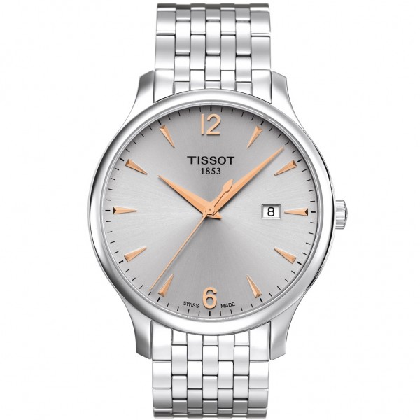 TISSOT T-Classic Tradition Silver Stainless Steel Bracelet T0636101103701