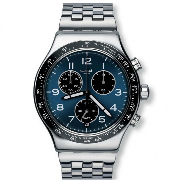 SWATCH Boxengasse YVS423G Chrono Silver Stainless Steel Bracelet