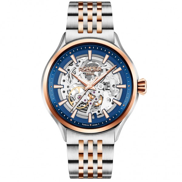 ROAMER Competence Skeleton III 101663-47-45-10 Automatic Two Tone Stainless Steel Bracelet