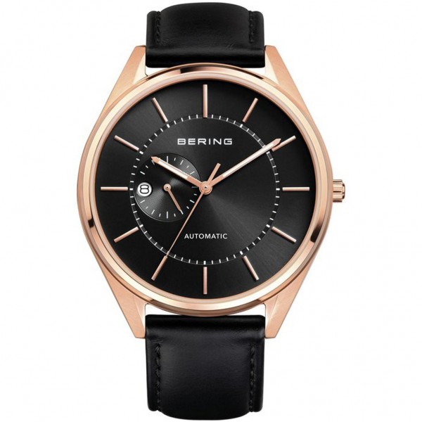 BERING Automatic 16243-462 Black Leather Strap