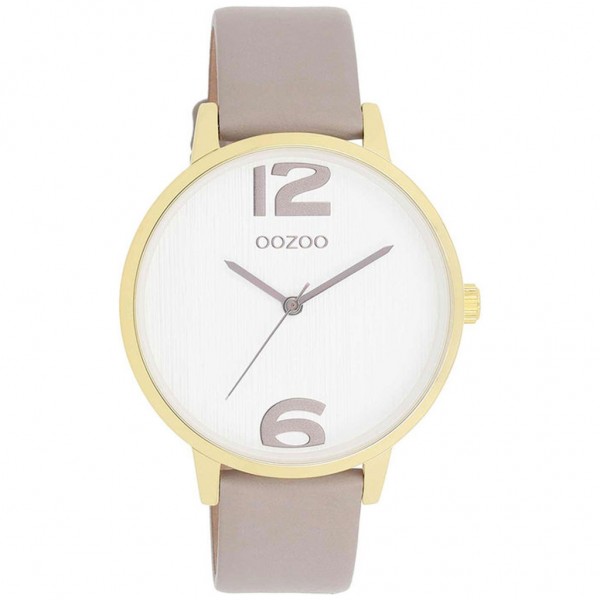 OOZOO Timepieces C11236 Beige Leather Strap