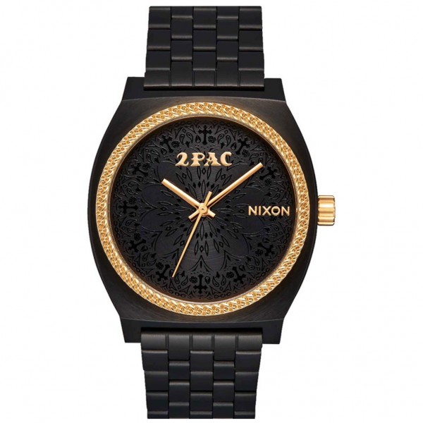 NIXON x 2PAC Time Teller A1378-010-00 Black Stainless Steel Bracelet Limited Edition