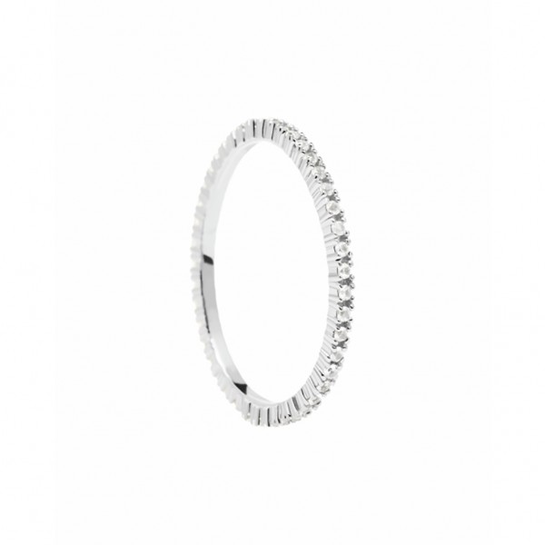 PDPAOLA Ring Essentials White Zircons | Silver 925° AN02-347-14