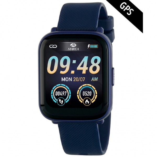 MAREA Smartwatch B63001-2 Blue Rubber Strap
