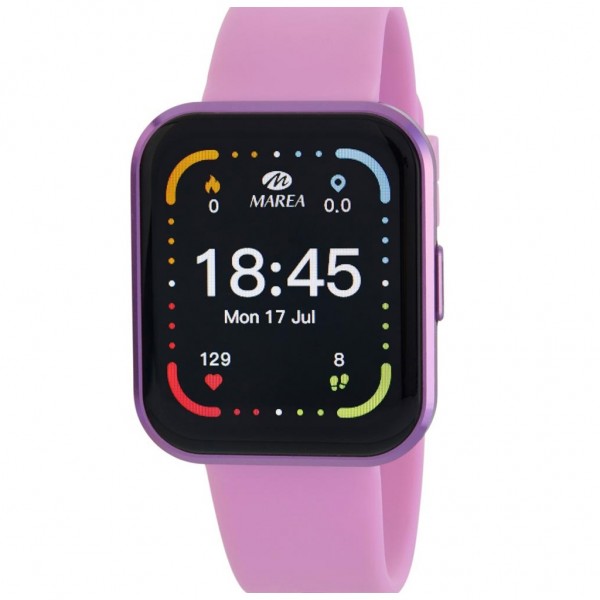 MAREA Smartwatch B63003-4 Purple Rubber Strap