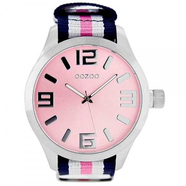 OOZOO Timepieces B6603-A Multicolor Fabric Strap