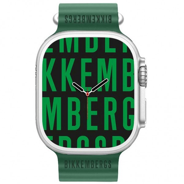 BIKKEMBERGS Smartwatch Big BK10-8 Green Silicone Strap