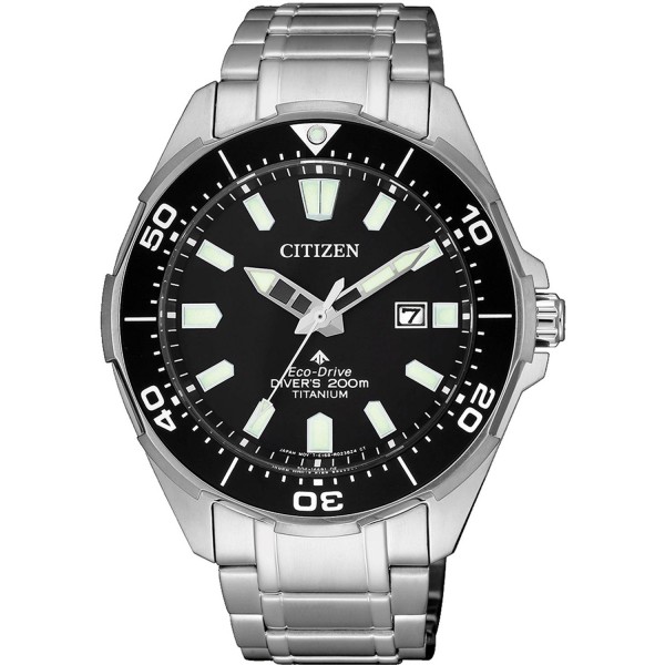CITIZEN Promaster Marine BN0200-81E Diver Eco-Drive Super Silver Titanium Bracelet