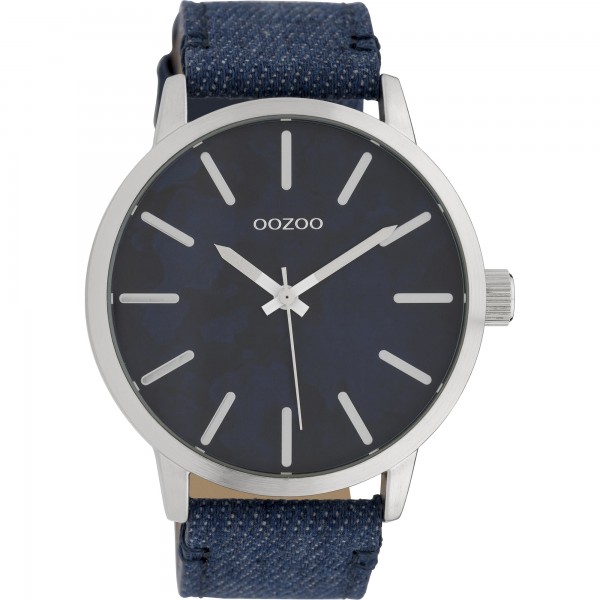 OOZOO Timepieces C10002 Blue Leather Strap