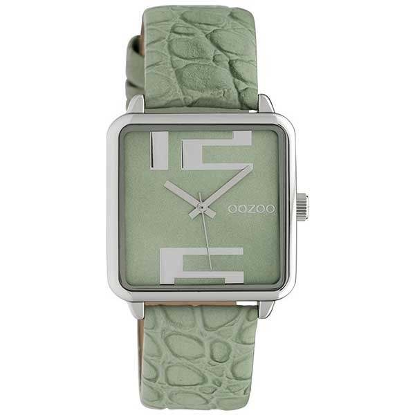 OOZOO Timepieces C10367 Green Leather Strap