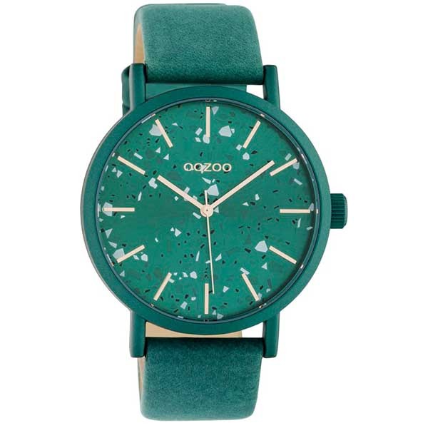 OOZOO Timepieces C10411 Green Leather Strap