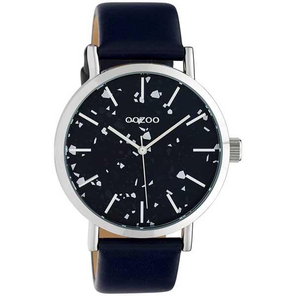 OOZOO Timepieces C10414 Blue Leather Strap