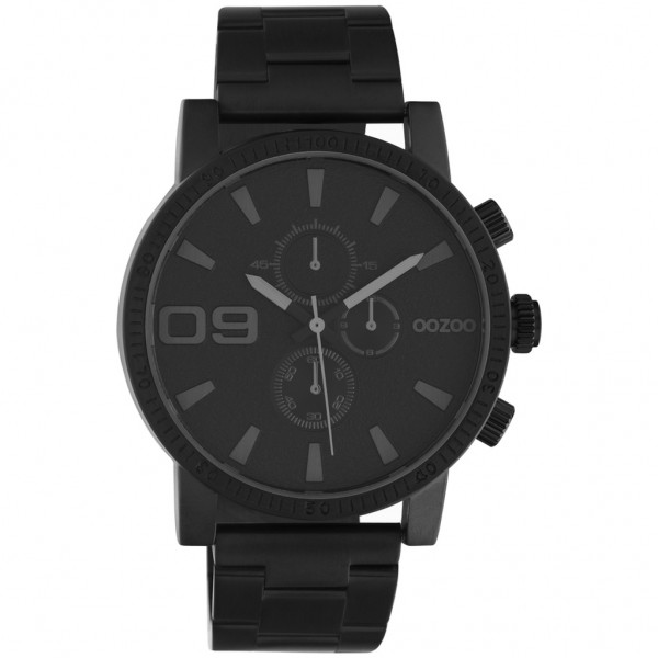 OOZOO Timepieces C10709 Black Metallic Bracelet