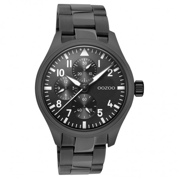 OOZOO Timepieces C10957 Black Stainless Steel Bracelet