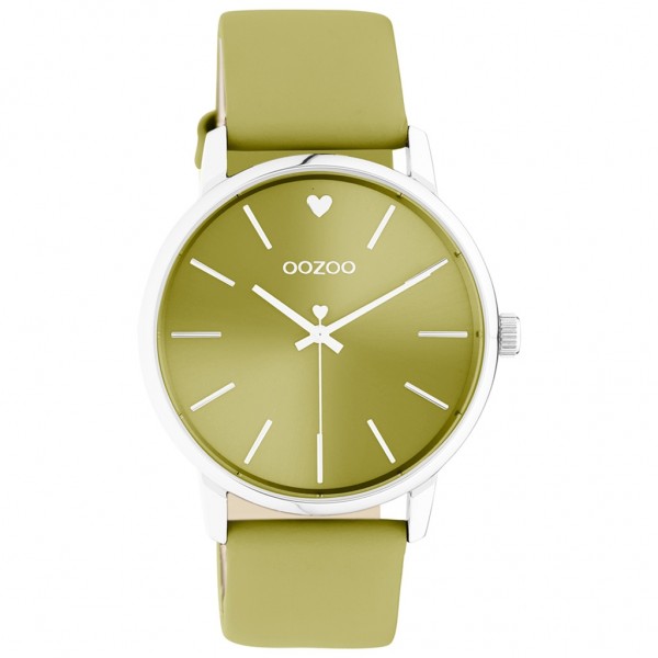OOZOO Timepieces C10986 Olive Leather Strap