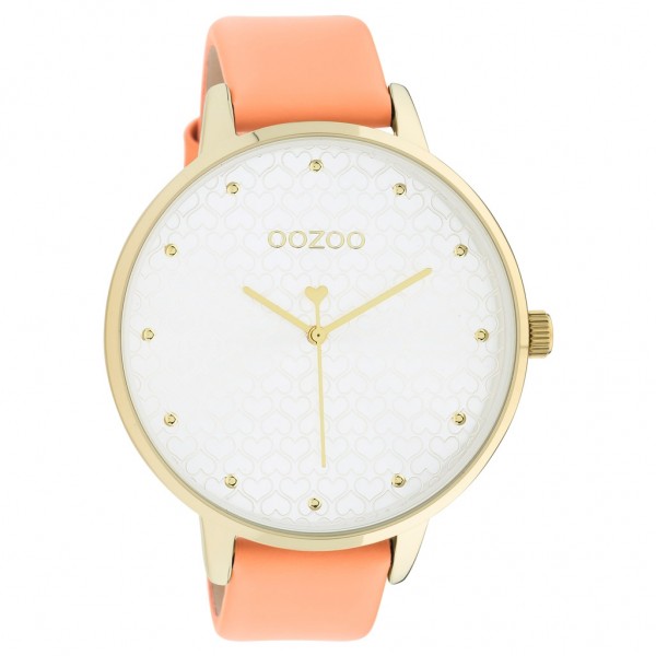 OOZOO Timepieces C11036 Orange Leather Strap
