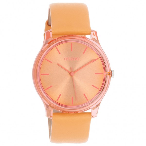 OOZOO Timepieces C11141 Orange Leather Strap