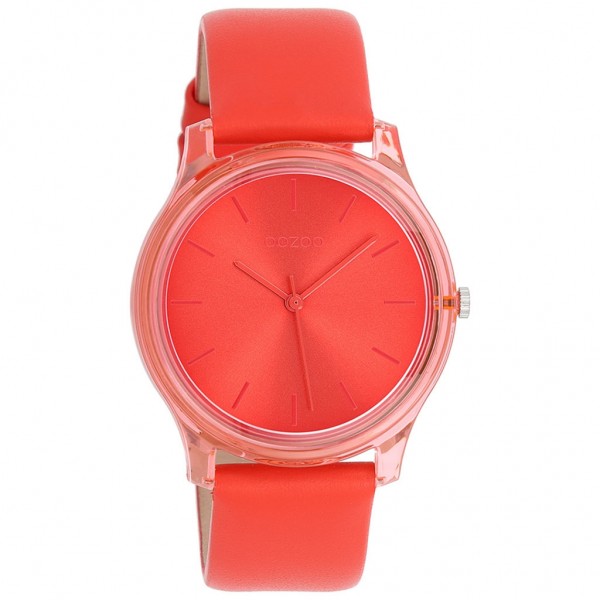 OOZOO Timepieces C11142 Red Leather Strap