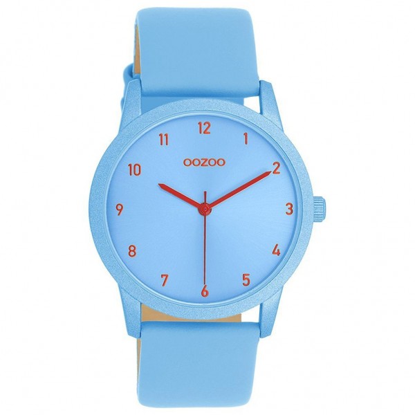 OOZOO Timepieces C11167 Blue Leather Strap