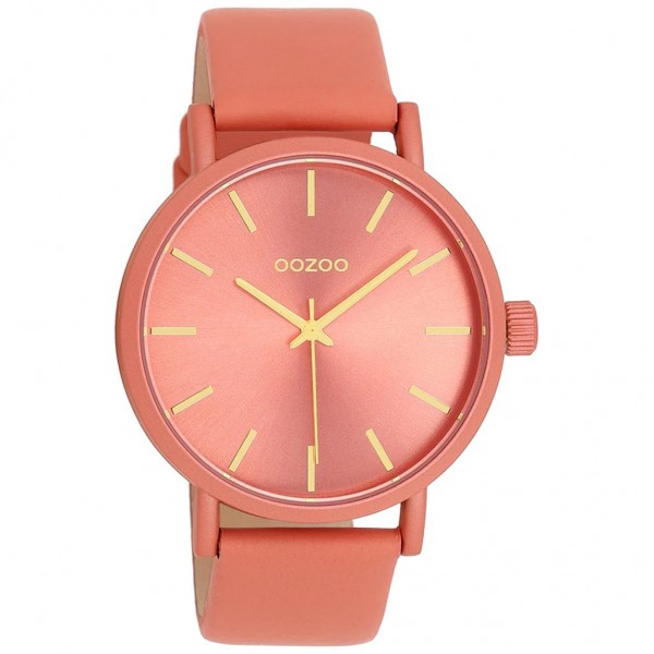 OOZOO Timepieces C11194 Coral Leather Strap