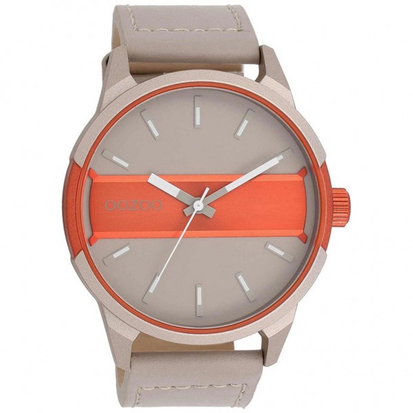 OOZOO Timepieces C11230 Beige Leather Strap