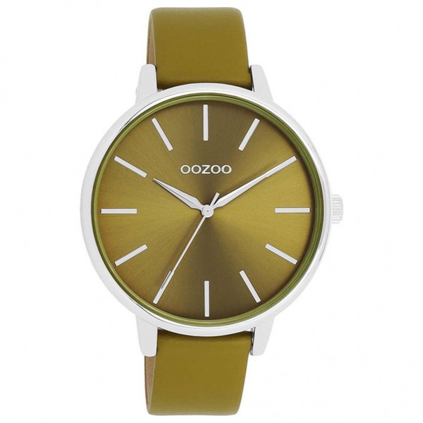 OOZOO Timepieces C11298 Khaki Leather Strap